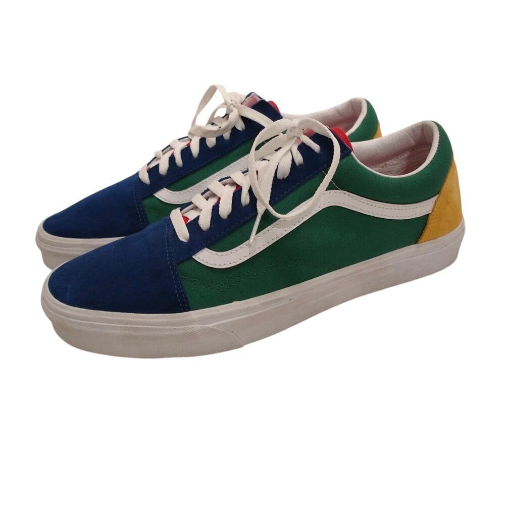 Vintage Van’s Old Skool “Yacht Club” 11.5 blue & yellow suede sneakers.
